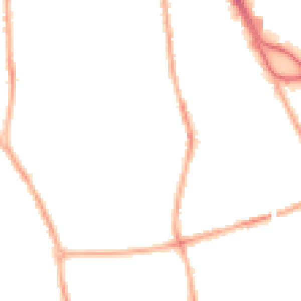 Night-time road noise heatmap for CH42 4AB