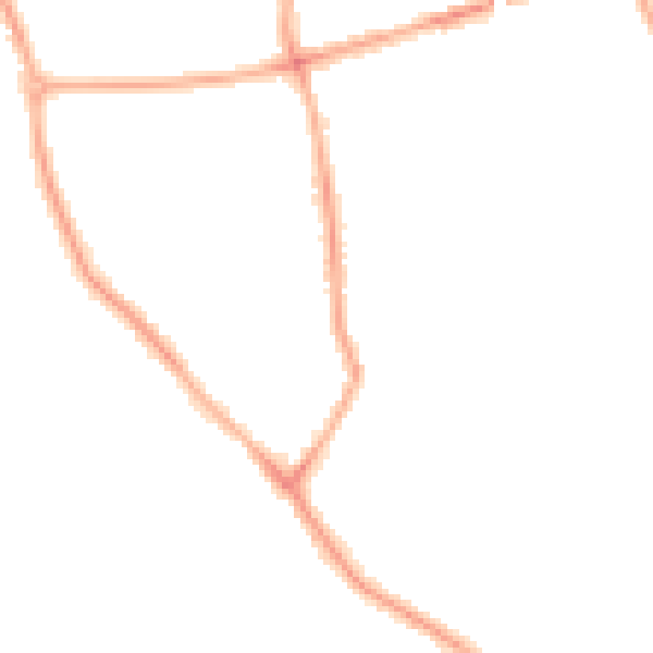 Night-time road noise heatmap for CH42 4PF