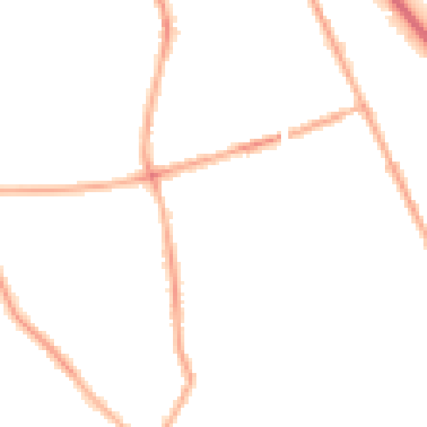 Night-time road noise heatmap for CH42 4PG