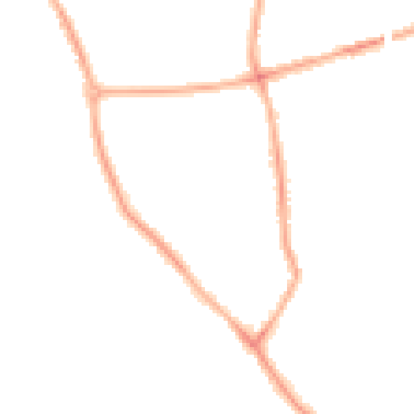 Night-time road noise heatmap for CH42 4PR