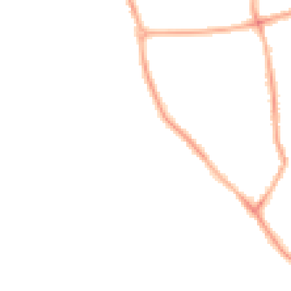 Night-time road noise heatmap for CH42 4PT