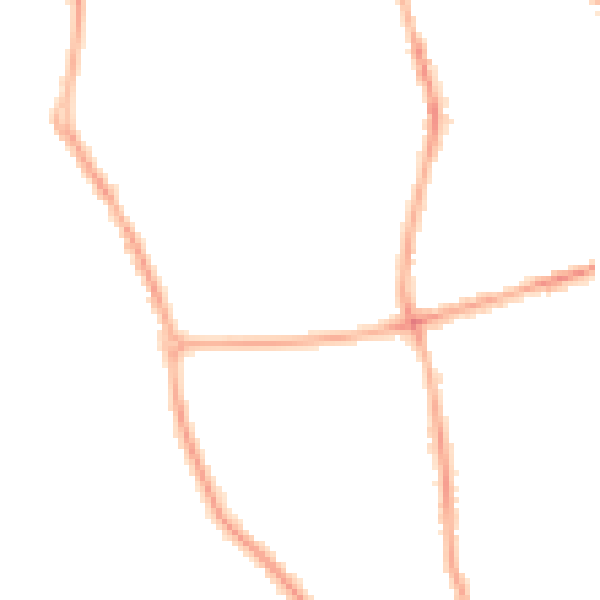 Night-time road noise heatmap for CH42 4QR