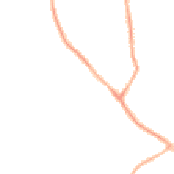 Night-time road noise heatmap for CH42 4RT