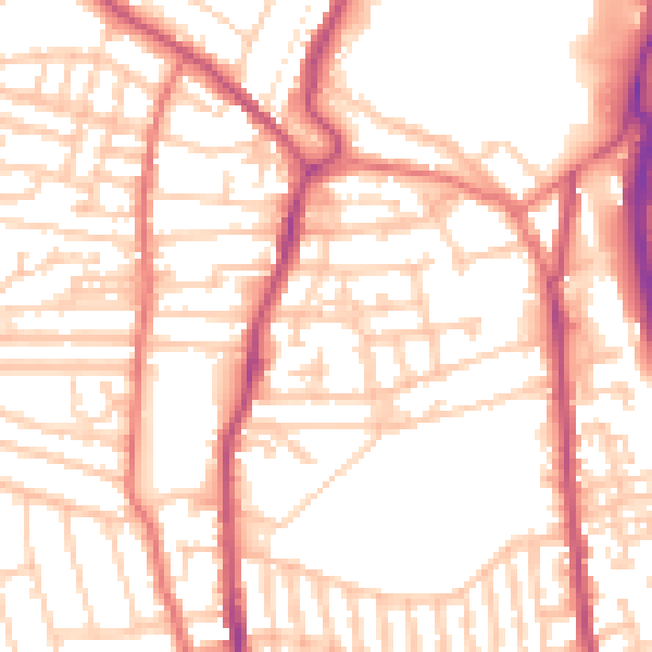 Daytime road noise heatmap for CH42 5LG