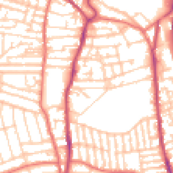 Daytime road noise heatmap for CH42 5LN