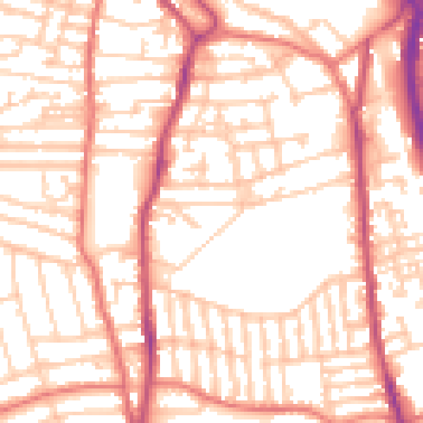 Daytime road noise heatmap for CH42 5LP