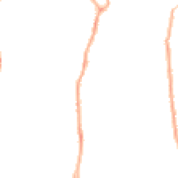 Night-time road noise heatmap for CH42 5LT