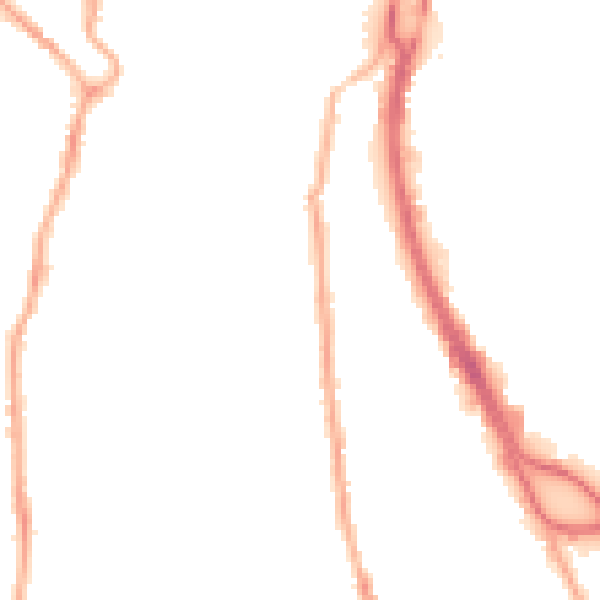 Night-time road noise heatmap for CH42 5NH