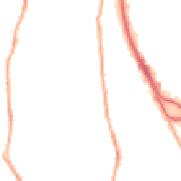 Night-time road noise heatmap for CH42 5NJ