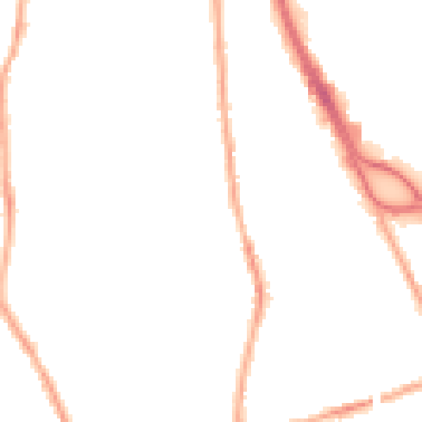 Night-time road noise heatmap for CH42 5NS