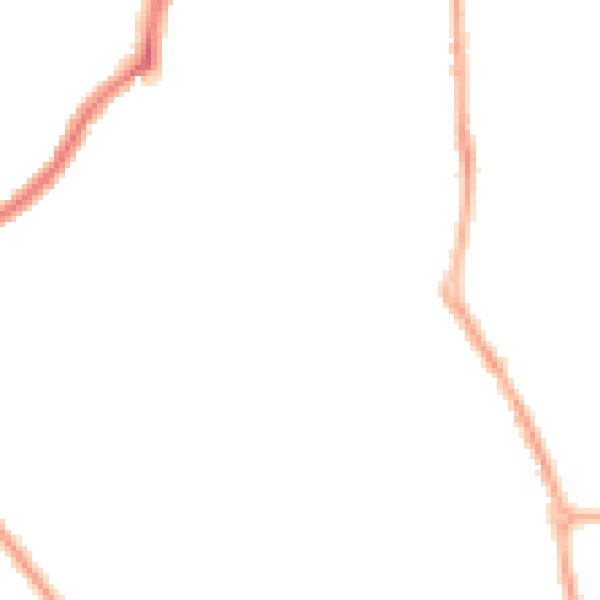 Night-time road noise heatmap for CH42 6QT