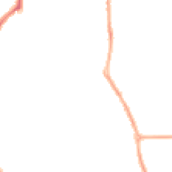 Night-time road noise heatmap for CH42 6RH