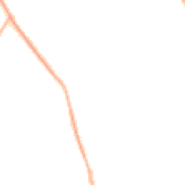 Night-time road noise heatmap for CH42 6SQ