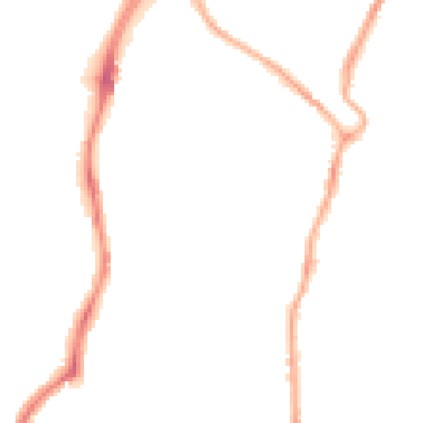 Night-time road noise heatmap for CH42 7HF
