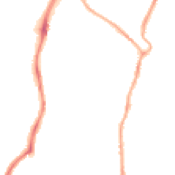 Night-time road noise heatmap for CH42 7HG