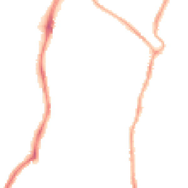 Night-time road noise heatmap for CH42 7HJ