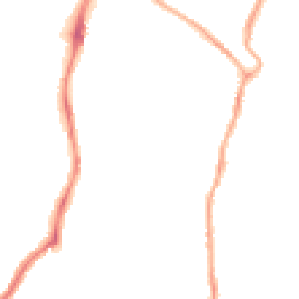 Night-time road noise heatmap for CH42 7HP