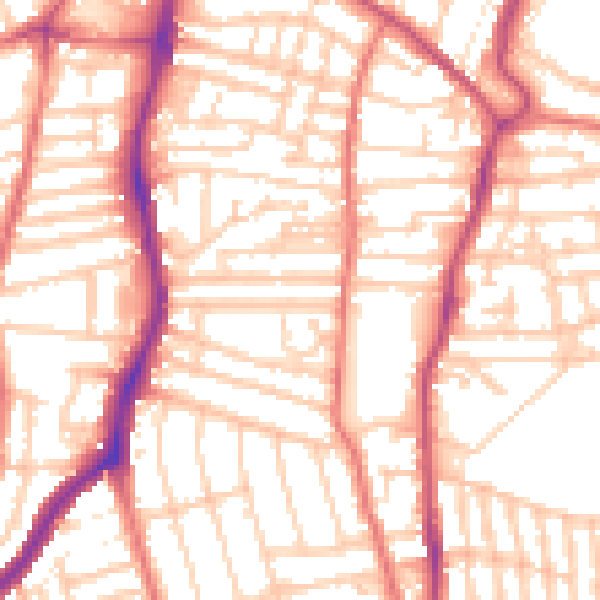 Daytime road noise heatmap for CH42 7HU