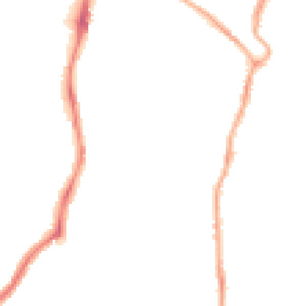 Night-time road noise heatmap for CH42 7HU