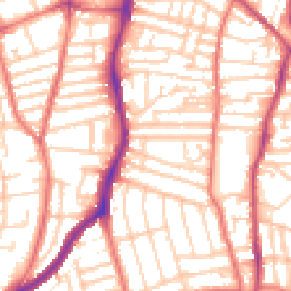 Daytime road noise heatmap for CH42 7HY