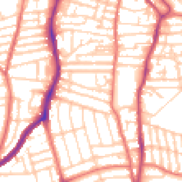 Daytime road noise heatmap for CH42 7HZ