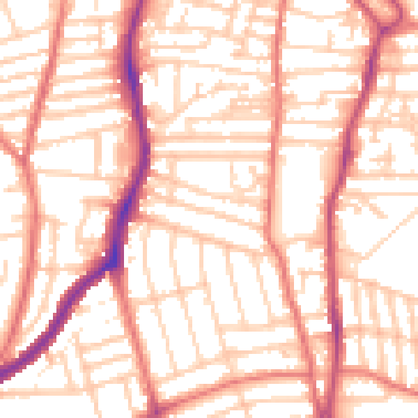 Daytime road noise heatmap for CH42 7JH
