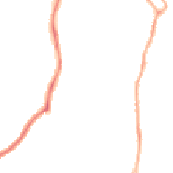 Night-time road noise heatmap for CH42 7JH