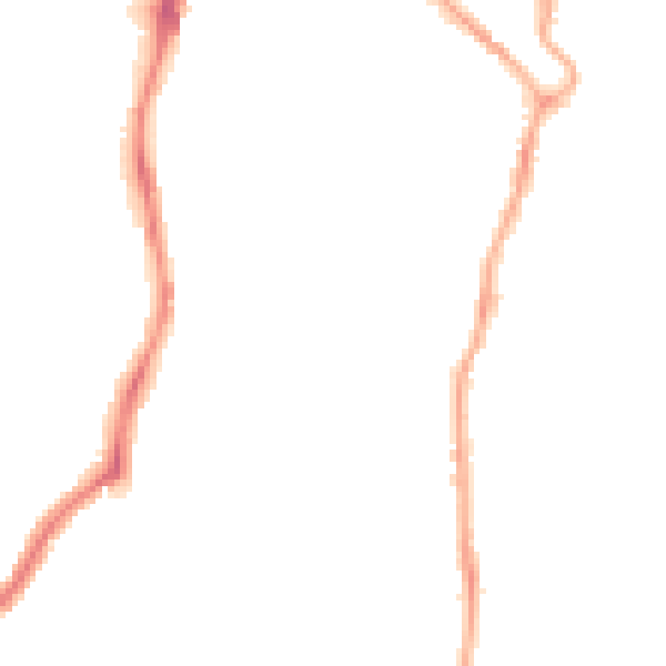 Night-time road noise heatmap for CH42 7JJ