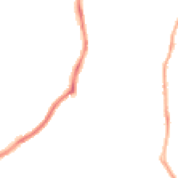 Night-time road noise heatmap for CH42 7JL