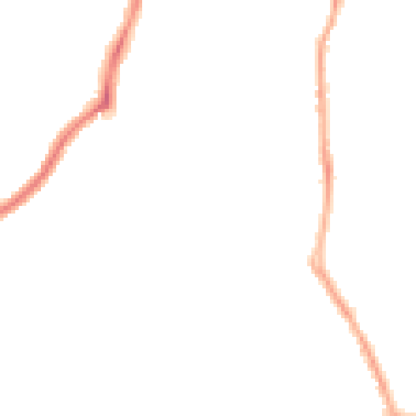 Night-time road noise heatmap for CH42 7JN