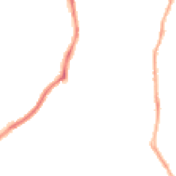 Night-time road noise heatmap for CH42 7JR
