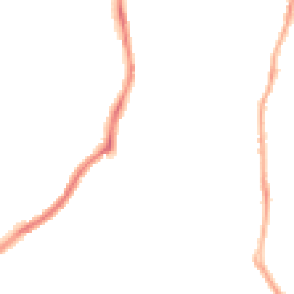 Night-time road noise heatmap for CH42 7JS