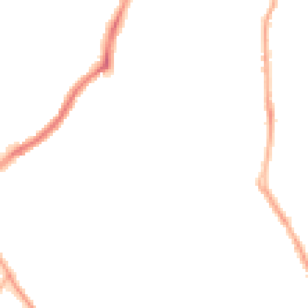 Night-time road noise heatmap for CH42 7JW