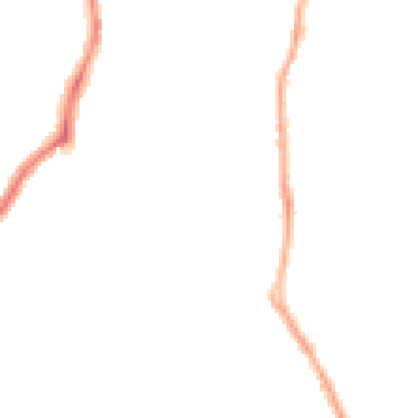 Night-time road noise heatmap for CH42 7LA