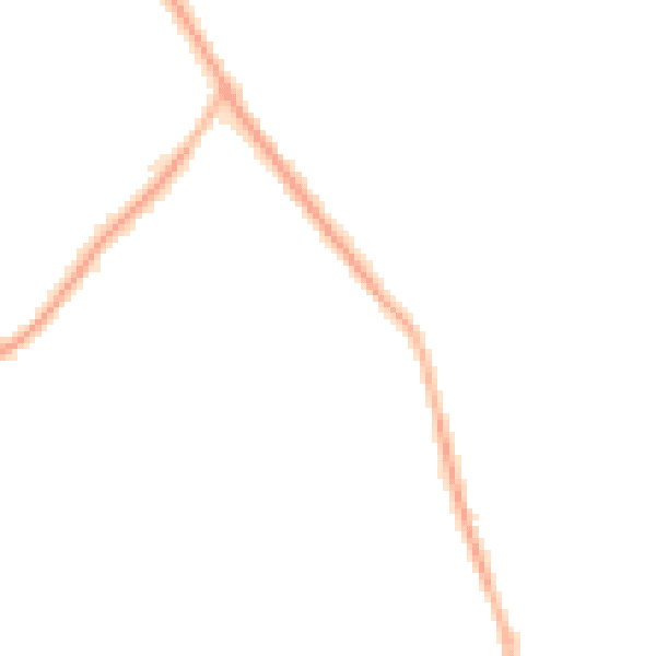 Night-time road noise heatmap for CH42 8JS