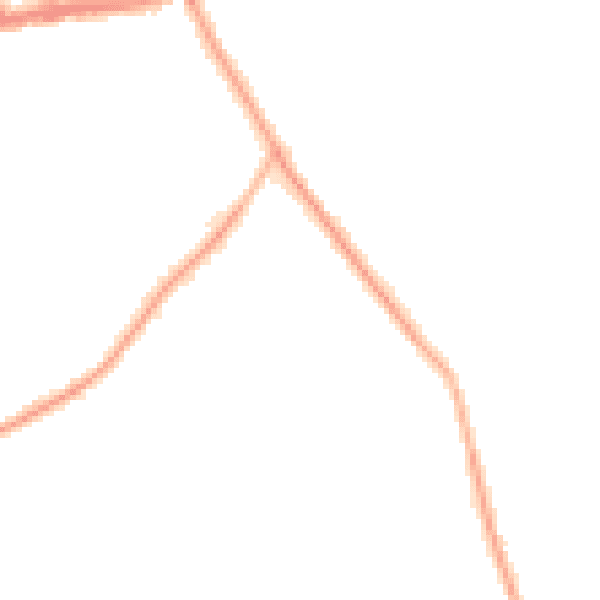 Night-time road noise heatmap for CH42 8LE