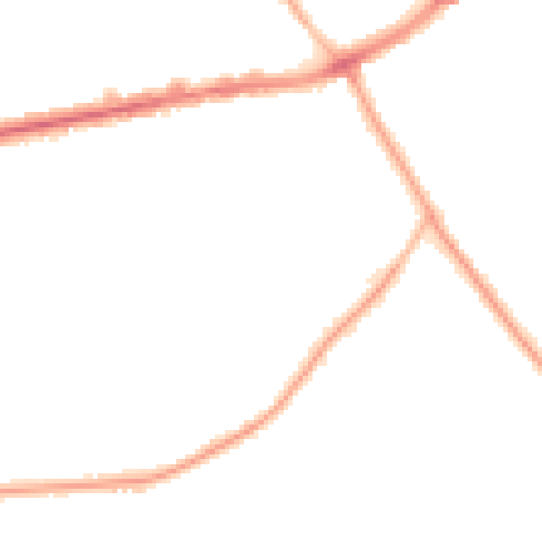 Night-time road noise heatmap for CH42 8LT