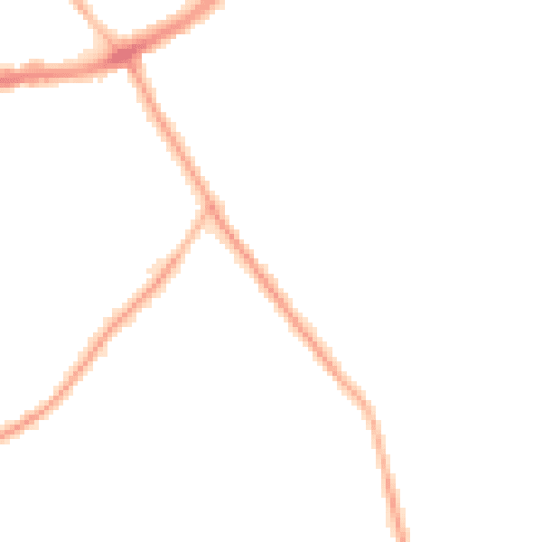 Night-time road noise heatmap for CH42 8LY
