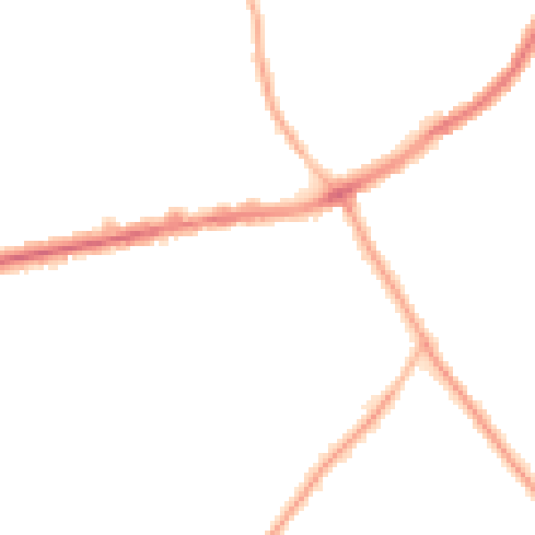 Night-time road noise heatmap for CH42 8PD