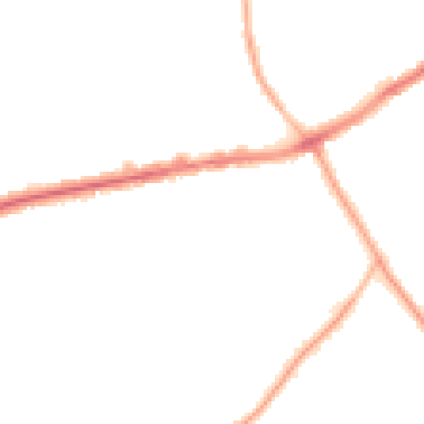 Night-time road noise heatmap for CH42 8PR