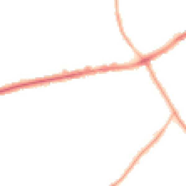Night-time road noise heatmap for CH42 8PT