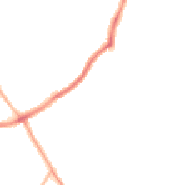 Night-time road noise heatmap for CH42 9JP