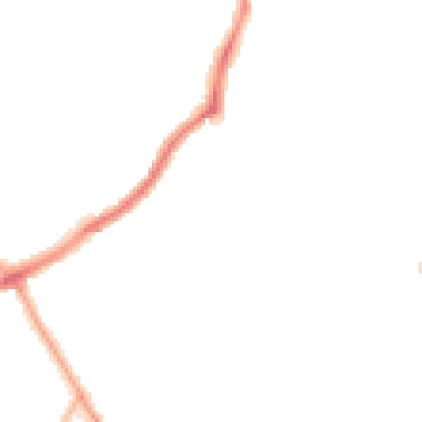 Night-time road noise heatmap for CH42 9JU