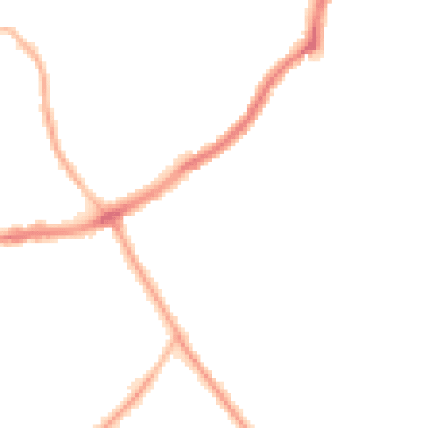 Night-time road noise heatmap for CH42 9LD