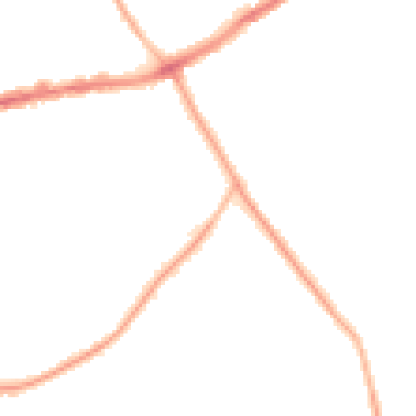 Night-time road noise heatmap for CH42 9NX