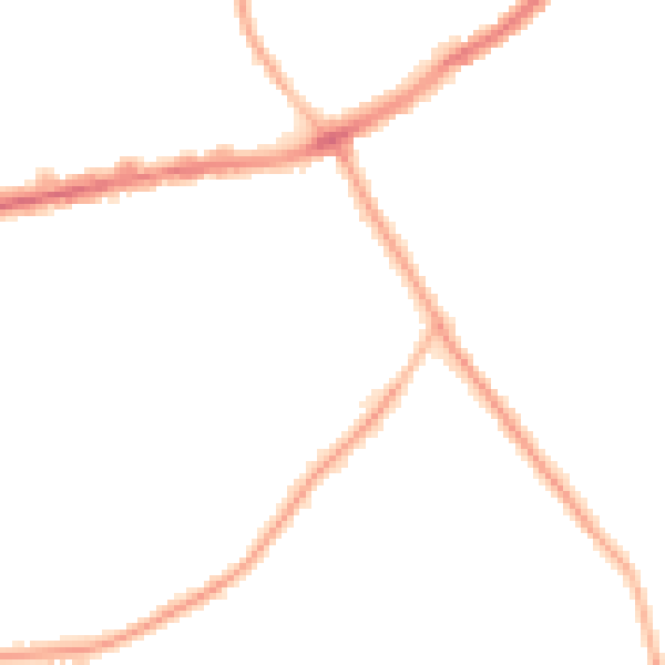Night-time road noise heatmap for CH42 9NY