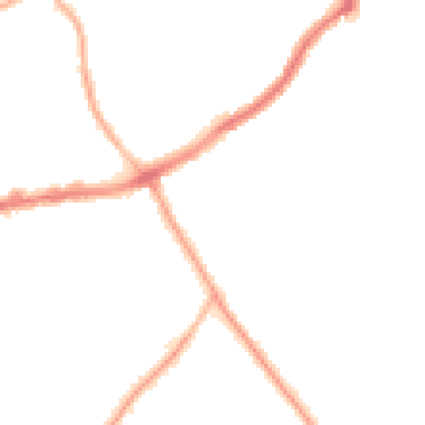 Night-time road noise heatmap for CH42 9PR