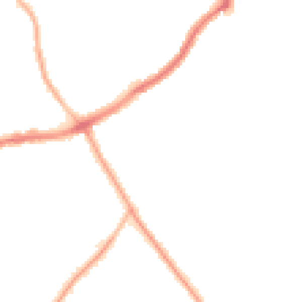 Night-time road noise heatmap for CH42 9PS
