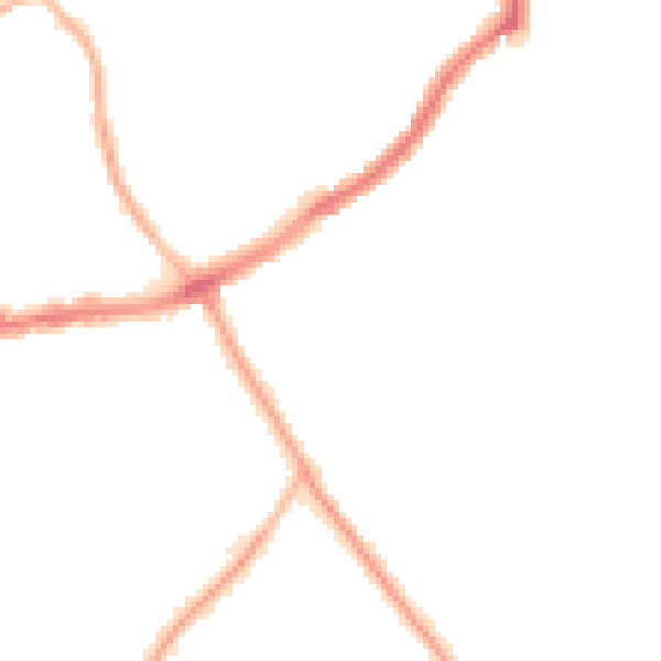 Night-time road noise heatmap for CH42 9PT