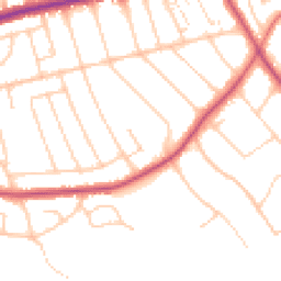 Daytime road noise heatmap for CH43 0AD